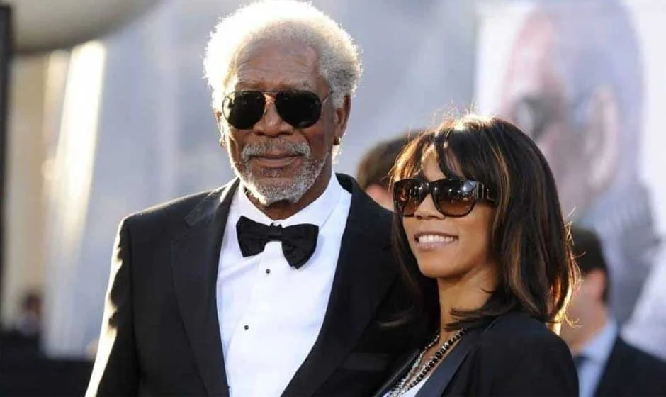 Jeanette Adair Bradshaw and Morgan Freeman